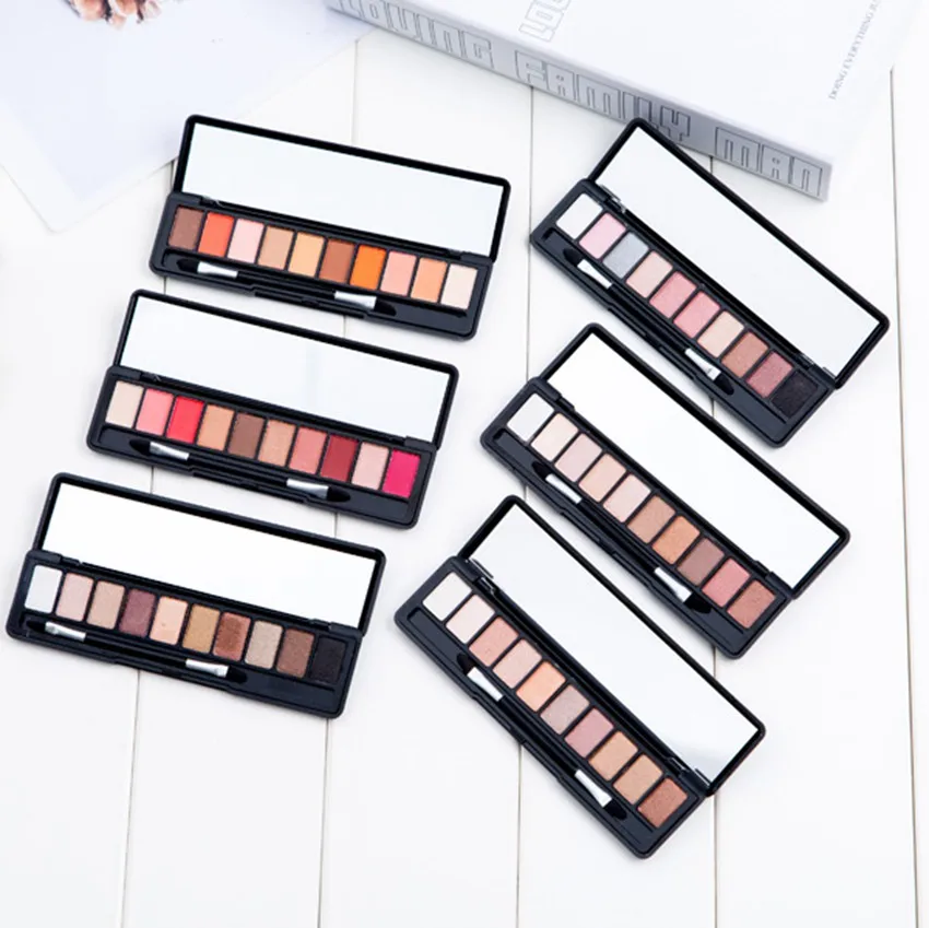 LAMEILA бренд Make Up 10 теплых цветов матовые тени для век Палетка теней оттенков в
