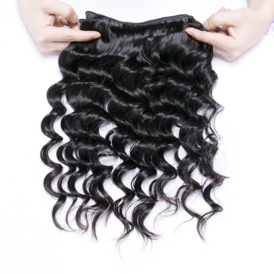 3 пряди из Малайзии Хлоя свободные глубокие человеческие волосы уток целостная