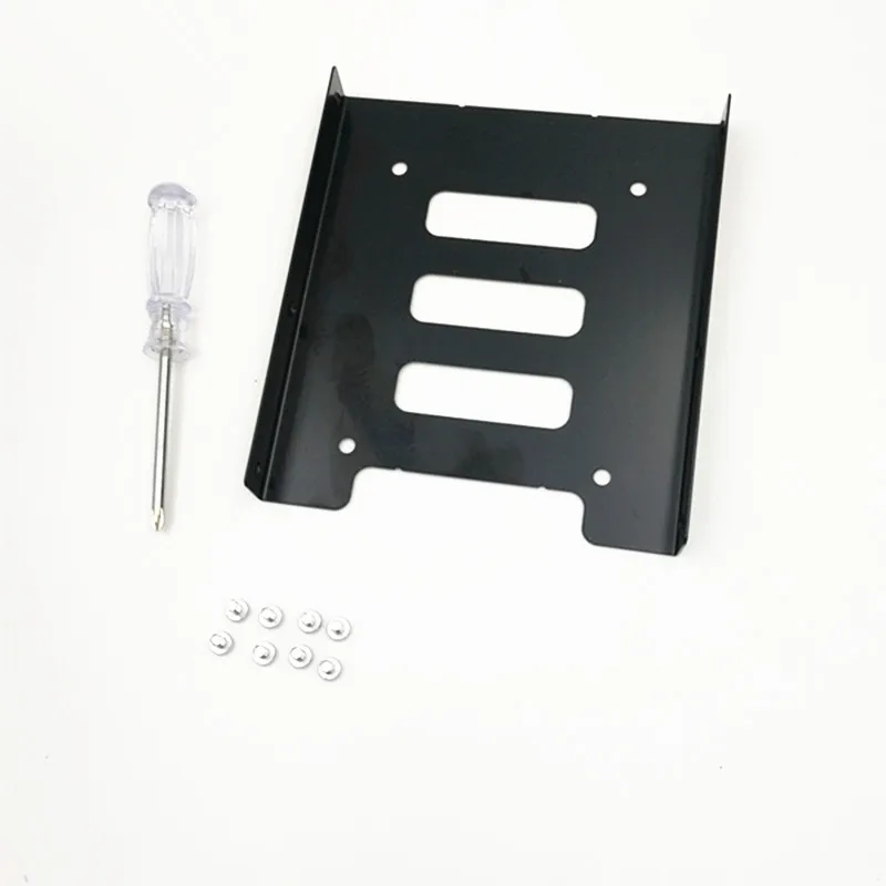 

Black 2.5" SSD to 3.5" Bay Hard Drive HDD Mounting Dock Tray Bracket Adapter with Screwdriver