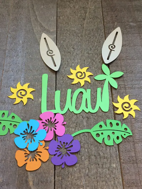 

Hawaiian Sun luau party wedding Confettis birthday Table decor baby shower Scrapbook Embellishments scatters party decoartions