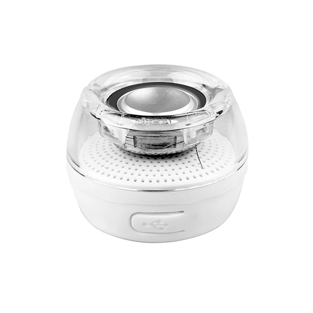 Мини Портативный HIFI 3D объемный 3 5 мм Aux аудио разъем беспроводной круглой формы