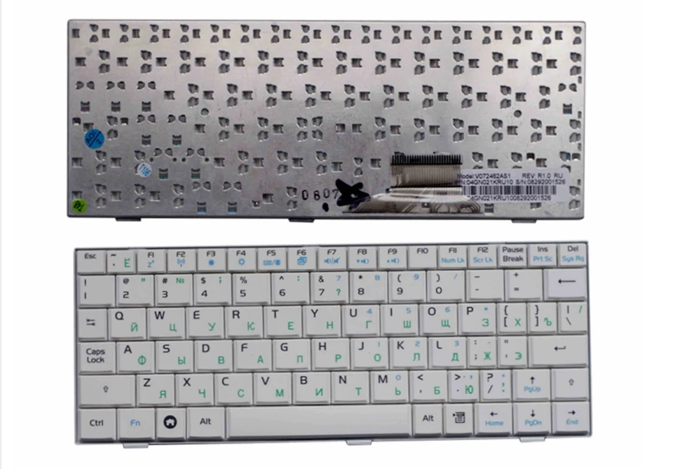 RU русская белая и черная клавиатура для ноутбука ASUS EeePC EPC900 EPC 900 900HD 900A 901 902 700 700HA