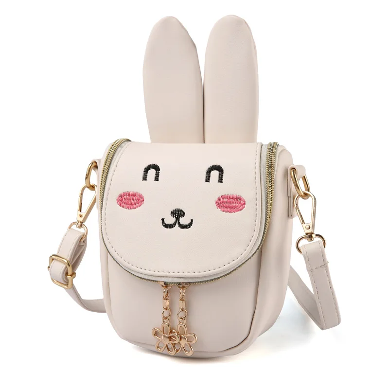 

PU Leather Cute Rabbit Women's Coin Purse Children Wallet Kids Mini Shoulder Crossbody Bag Money Pouch Carteira Bolso for Girls