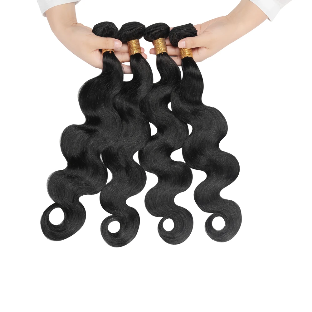 Newness Hair Brazilian Body Wave 1/3/4 Bundles 8-30 Inch Remy Natural Color 100% Human Free Shipping | Шиньоны и парики