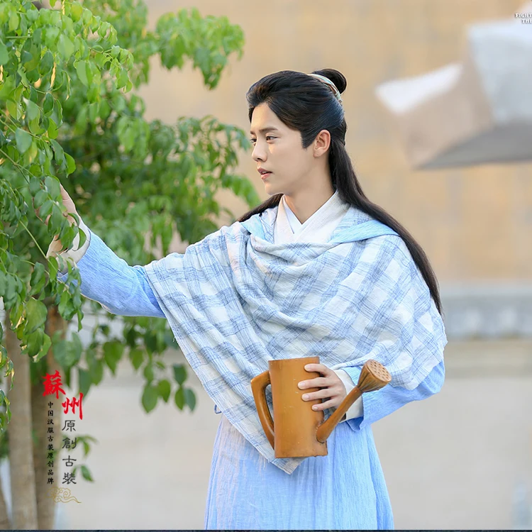 Мужской Белый ученый меч маскарадный костюм ханьфу драматический для сериала