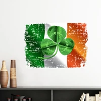 ireland clover national flag green removable wall sticker art decals mural diy wallpaper for room decal