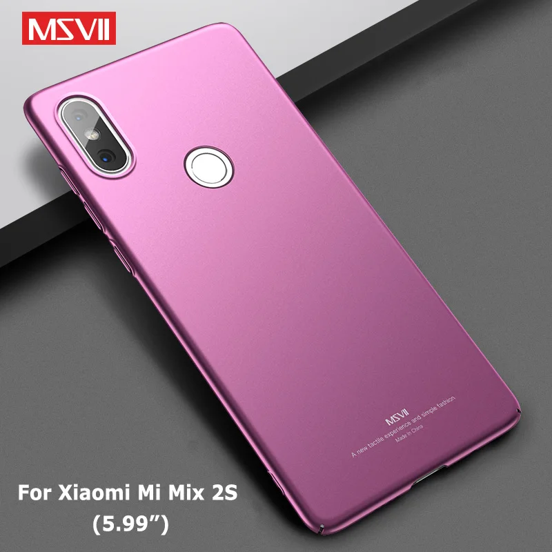Simple Wine red Чехол Msvii для Xiaomi mi x 3 2s 2 S Чехол тонкие матовые Чехлы Xio mi x 3 mi x3 чехол PC Cover для Xiaomi mi Mix 2 S 2 S mi x2 S Чехол - Цвет: Simple Wine red