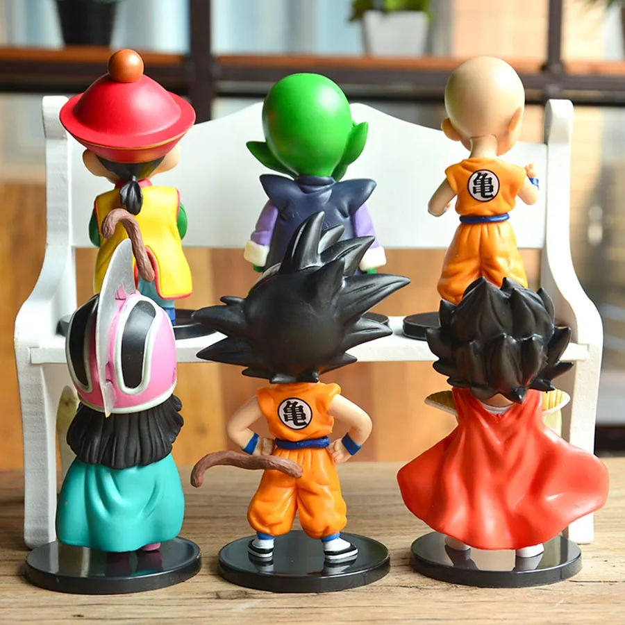 11X5 см мини Dragon ball Гоку велосипед Qiqi с логотипом и надписью из маленький персонажи