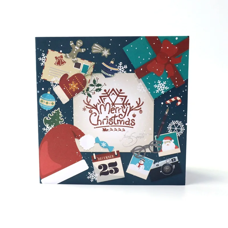 

Free shipping 20pcs Chrismas capital house Wedding Engagement family Business party 3D envelope Invitation card