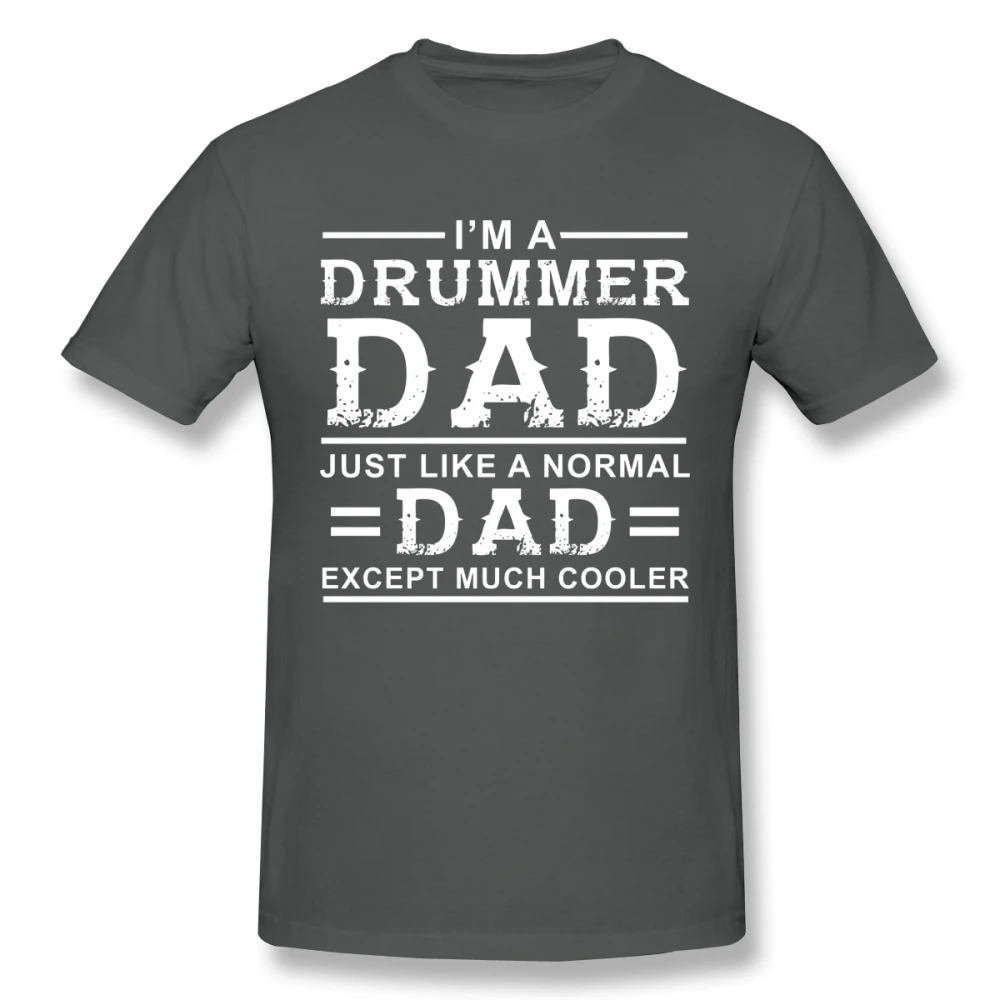 Футболка для мужчин с надписью Drummer Dad большие размеры | Мужская одежда