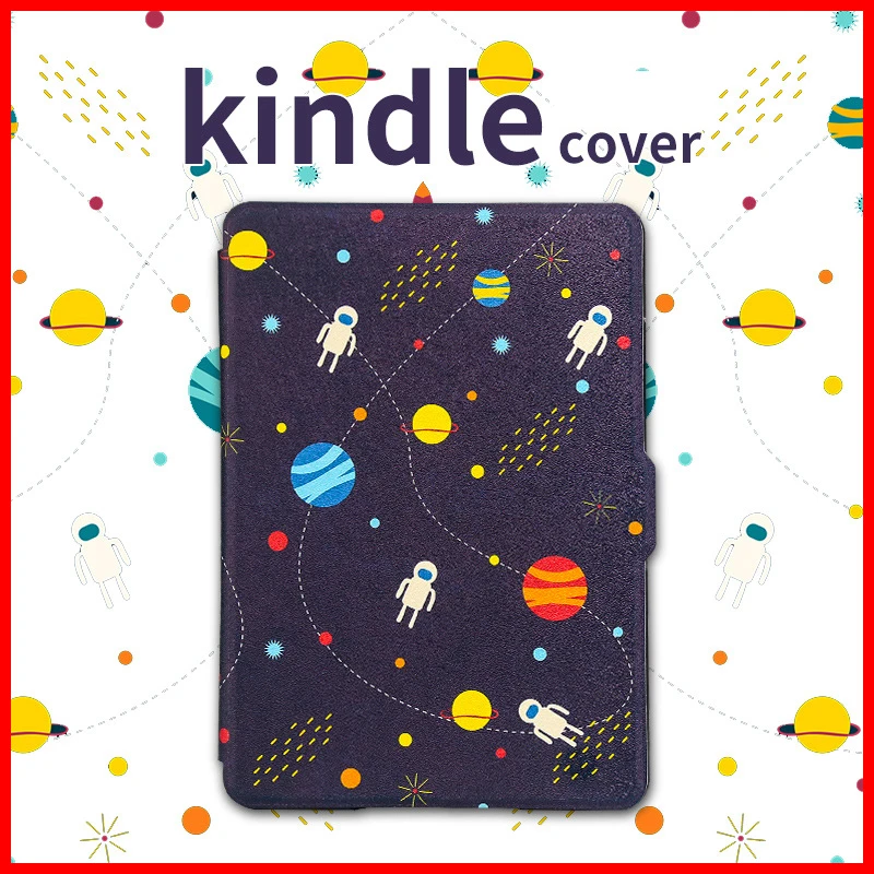 Умный чехол для Amazon Kindle Paperwhite 1 2 3 PU кожаный принт откидная крышка подходит всех