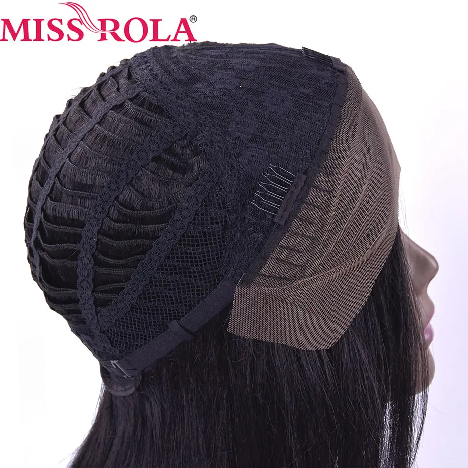 Miss Rola прямые синтетические волосы на кружеве спереди и Т-часть парик 14 дюймов парики для черных женщин 3 цвета Омбре выбор волос Косплей парик