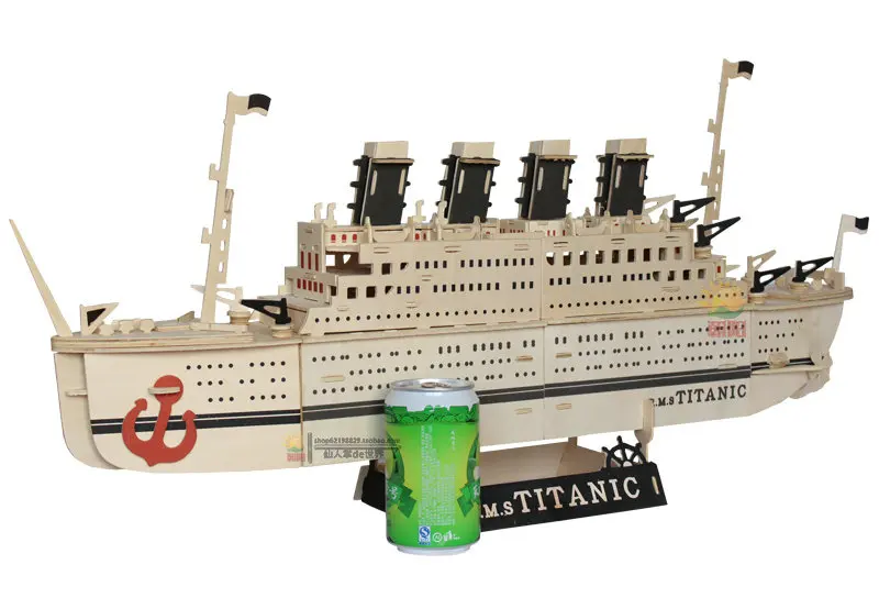 Titanic деревянное моделирование супер большой транспорт яхта Парусник модель diy собранная игрушка деревянный круиз военный корабль парусник подарок