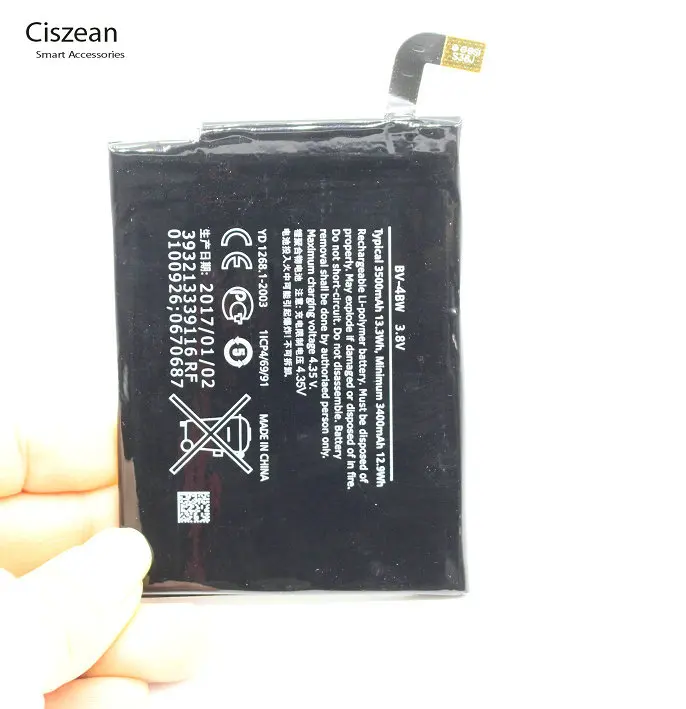 Смартфон Ciszean запасной аккумулятор для Nokia Lumia 1520 Bea MARS Phablet на 3500 мАч/13 3 Вт/ч 4BW /