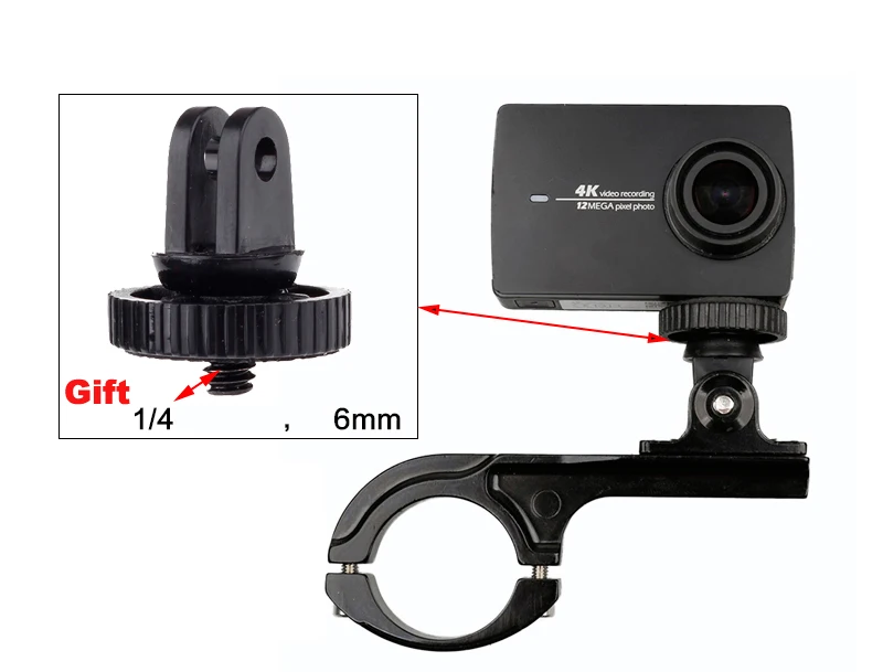 Крепление на руль велосипеда мотоцикла CNC алюминиевый держатель для Gopro Hero 8 7 5 6 4 3+ SJCAM Xiaoyi 4K SJ5000 аксессуары