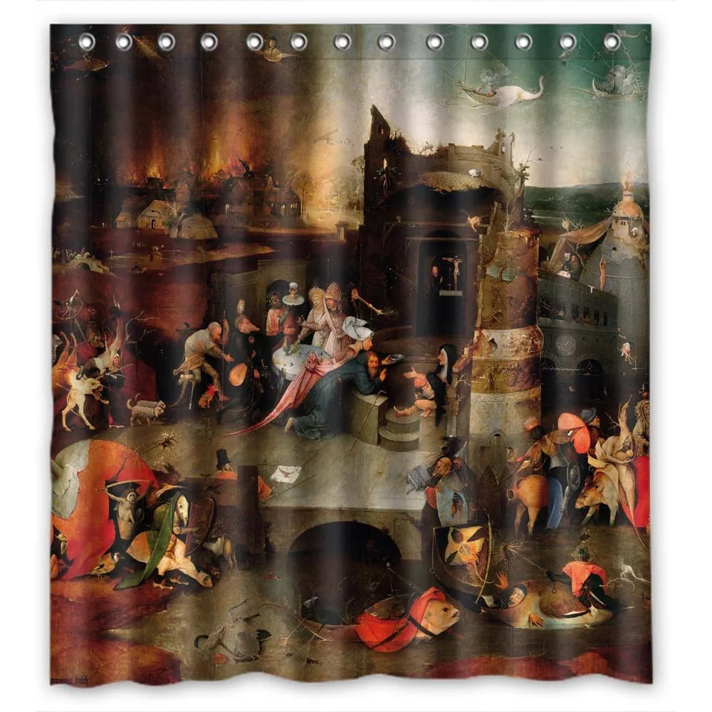 Полиэстер hieronimus Bosch художественная живопись шторы для ванной лучший выбор детей