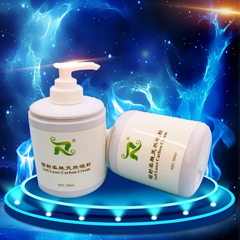 

300ml Soft Laser Carbon Cream Gel For ND Yag Laser Skin Rejuvenation Treatment Active Carbon Cream Beauty Equipment