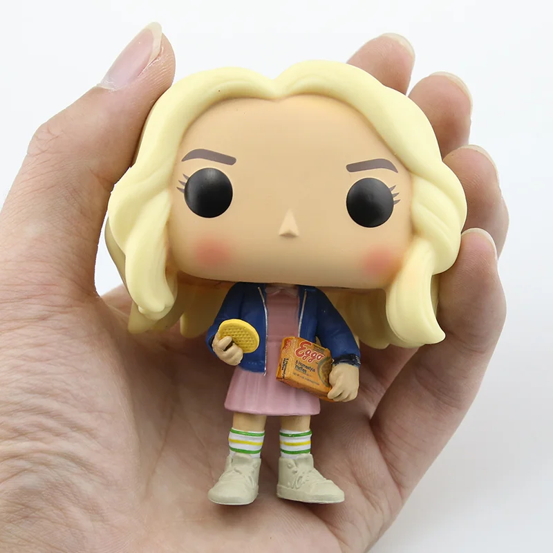 Стиль около 10 см странные вещи ELEVEN с EGGOS ручной DEMOGORGON фигурка качающаяся голова Q Edition для украшения автомобиля