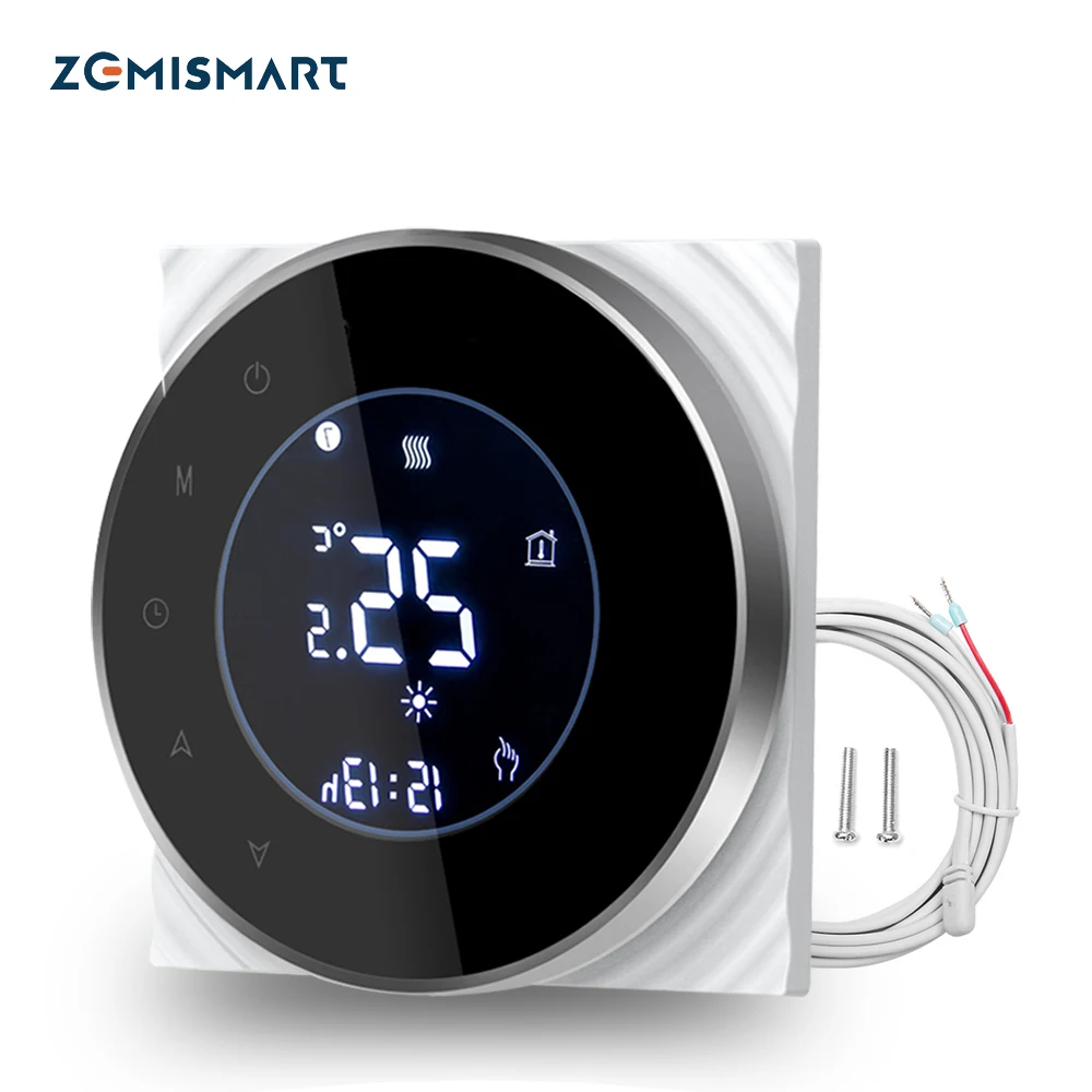 Zemismart – Thermostat de chauffage au sol électrique, contrôle par application Wifi, commande vocale Alexa et Google Home