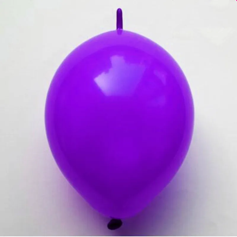 Purple 100 шт./лот 6 дюймов ссылка воздушные шары для свадьбы вечеринки декорации задние клипсы для воздушных шаров, товары для дома и сада/событие и вечерние принадлежности/свадьбы, декор для помещений - Цвет: Purple