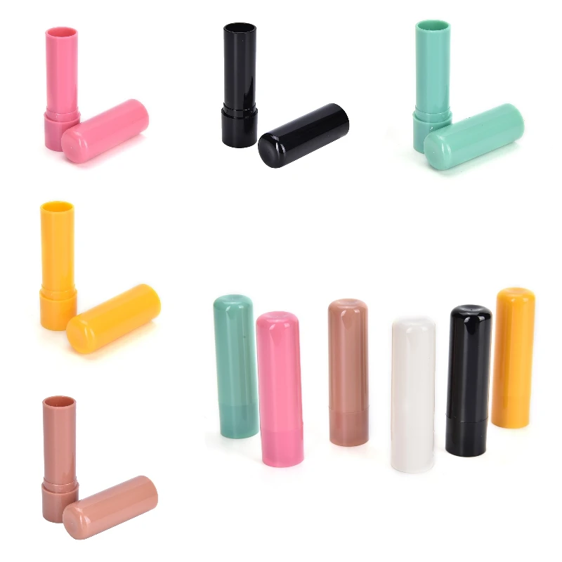 6 цветов 4 г контейнер для бальзама губ с колпачками мини пустой бальзам трубка