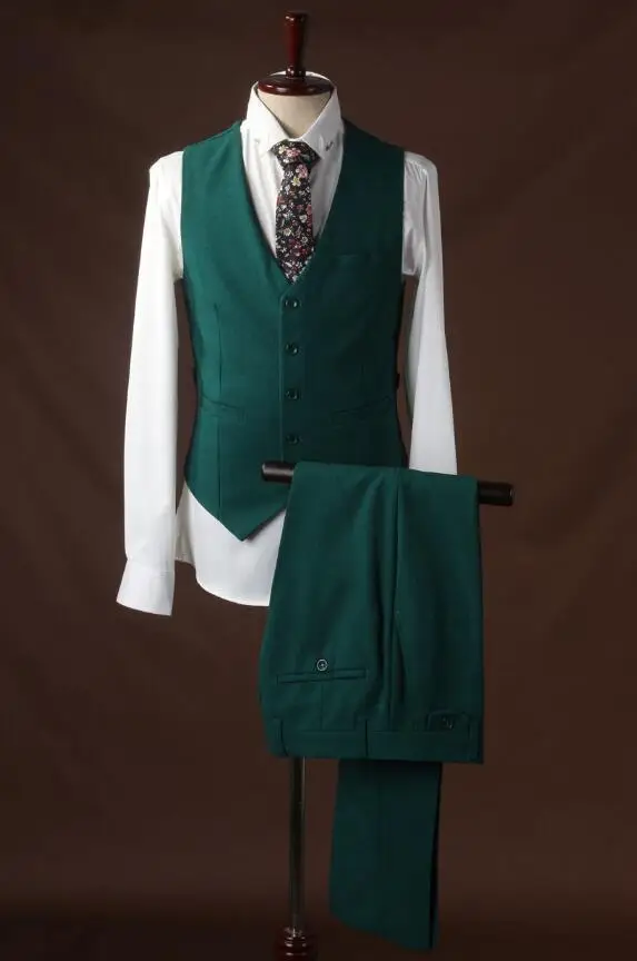 

NEW Green Men's Formal Suits Groomsmen Tuxedos Slim Fit 38 40 42 44 46 48+Custom