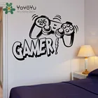 Наклейка на стену видео игры BoysGamer игровые джойстики домашний декор настенные художественные Виниловые для мальчиков-подростков; Украшения в спальню стены Стикеры NY-92