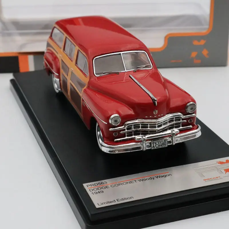 Премиум X 1/43 для Dodge Coronet Woody Wagon 1949 Bordeaux PRD563 Ограниченная серия литья под давлением
