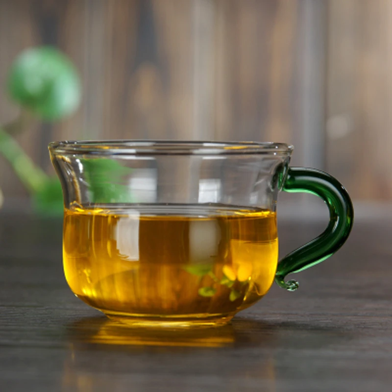 Glass Tea Cup High Temperature Resistant Bottle Set Tureen Bowl Ceremony Kung Fu Ceramics Flower Coffee | Дом и сад