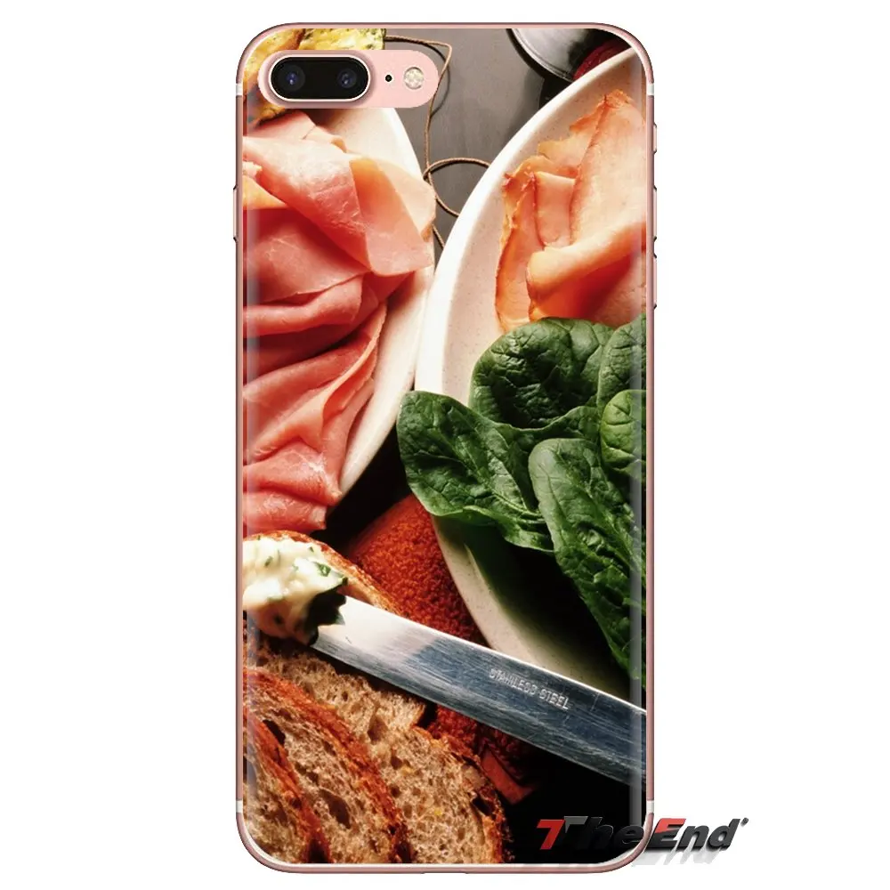 Food Wallpaper Cheese Meat Soft Transparent Shell Covers For Huawei Mate Honor 4C 5C 5X 6X 7 7A 7C 8 9 10 8C 8X 20 Lite Pro |