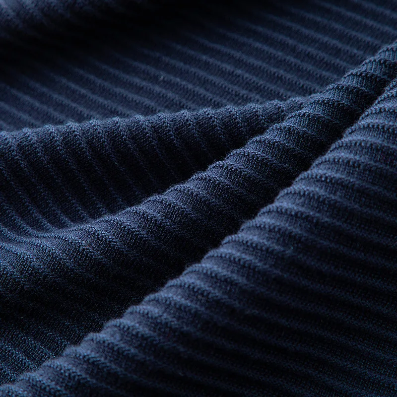 Suvance Autumn Winter Fashion Knitted O Neck Half Sleeve Sweater Casual Navy Blue Color Slim Women Pullover | Женская одежда