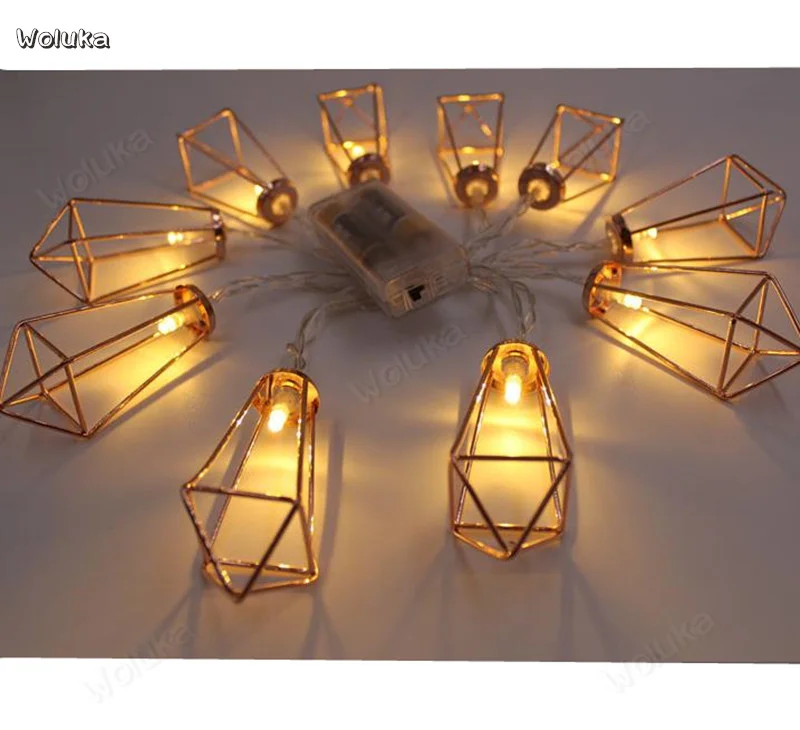 Светодиодная железная капельница с зажимом Батарейная коробка ананасом лампа