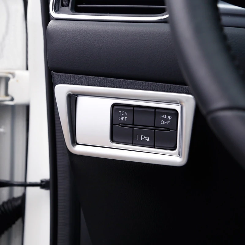 Car Styling Accessories For Mazda CX-5 CX5 CX 5 2017 2018 Interior Front Head Light Lamp Switch Button Cover Trim Decoration | Автомобили