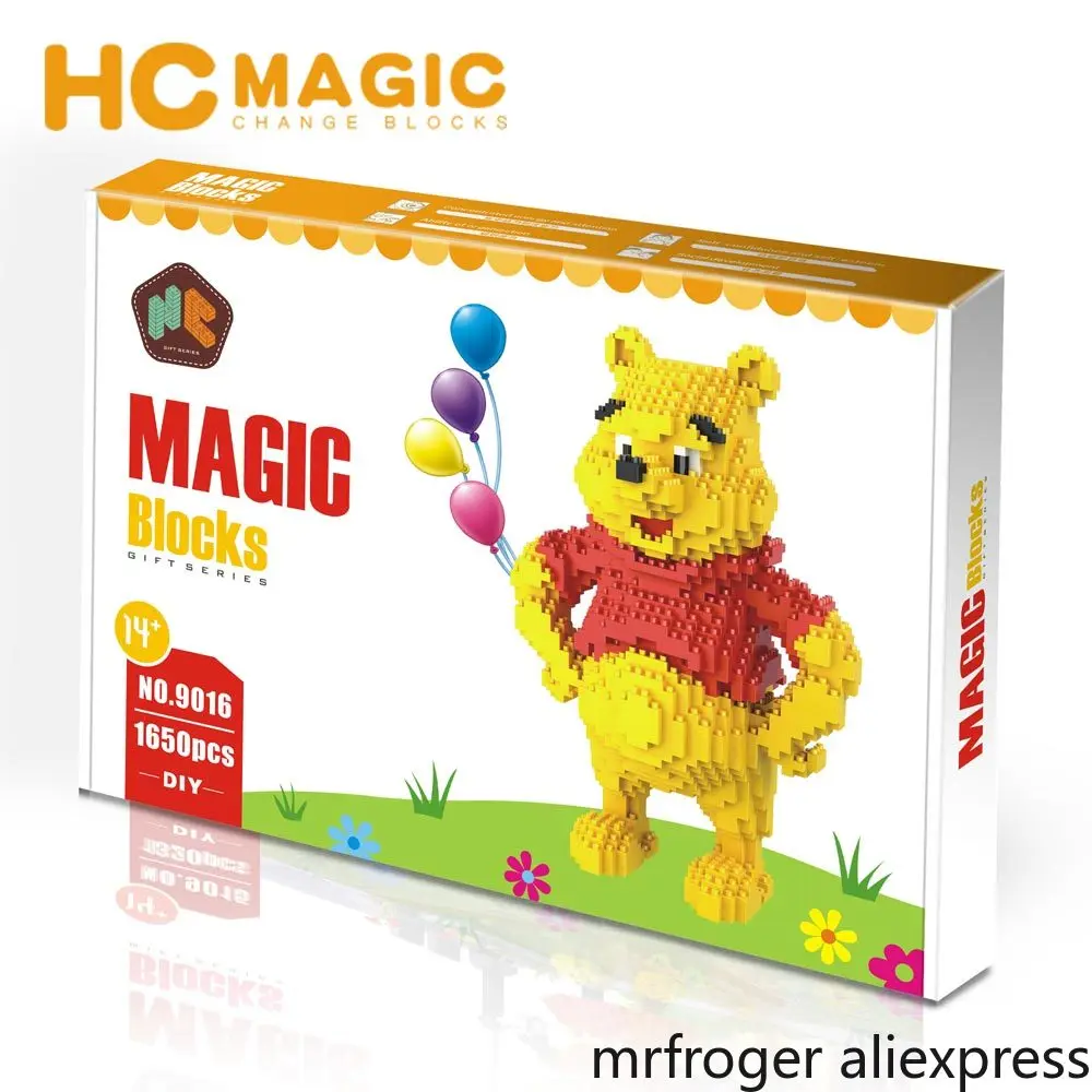 HC MAGIC 9016 Мишка со стразами Ститч Университет строительные блоки детские подарки