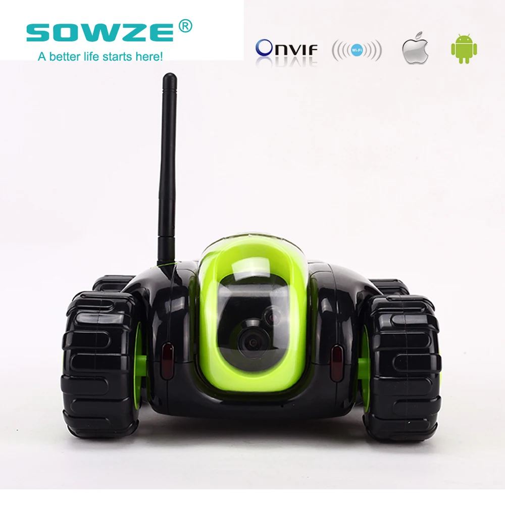 SOWZE стиль WiFi Автомобильный робот на дистанционном управлении камера автомобиля совместимая со смартфонами дистанционное управление провод зарядка Автоматическая перезарядка ip-камера