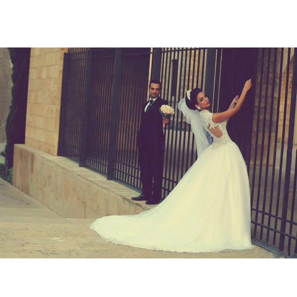 Elegant White Ivory Wedding Dresses Ball Gowns Sleeveless Appliques Beaded Princess Bridal Vestidos Floor Length | Свадьбы и