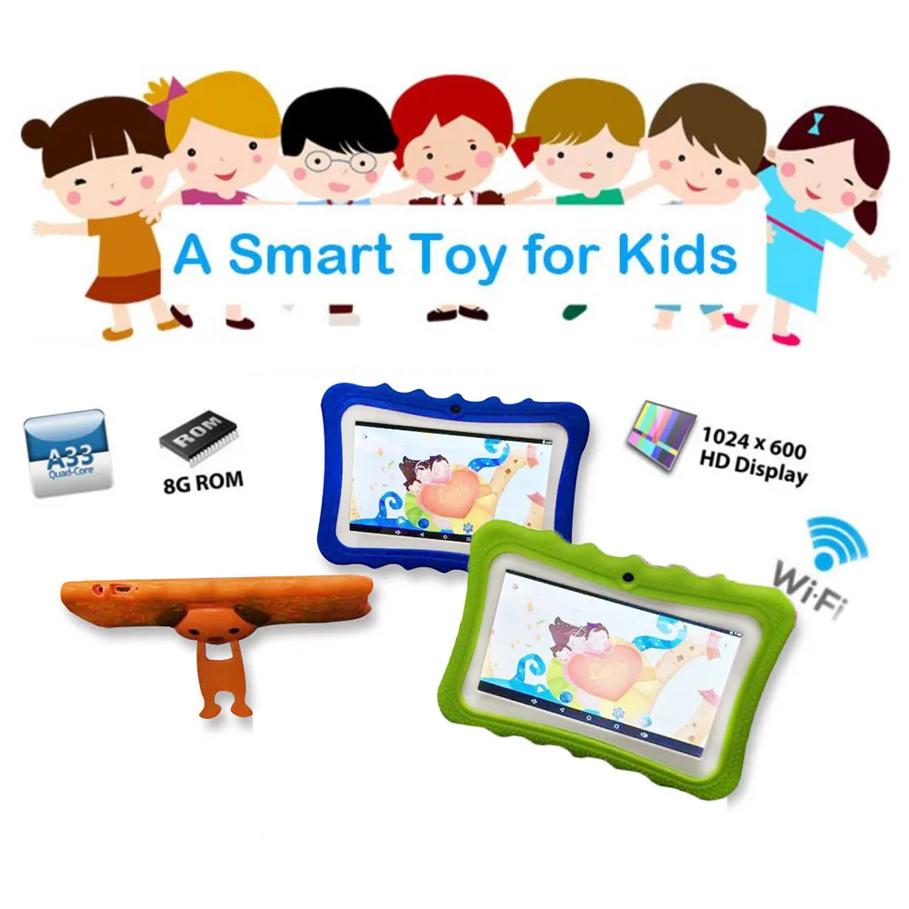 Чехол для 7 дюймового планшета с четырёхъядерным процессором HD детей Android 4 KitKat