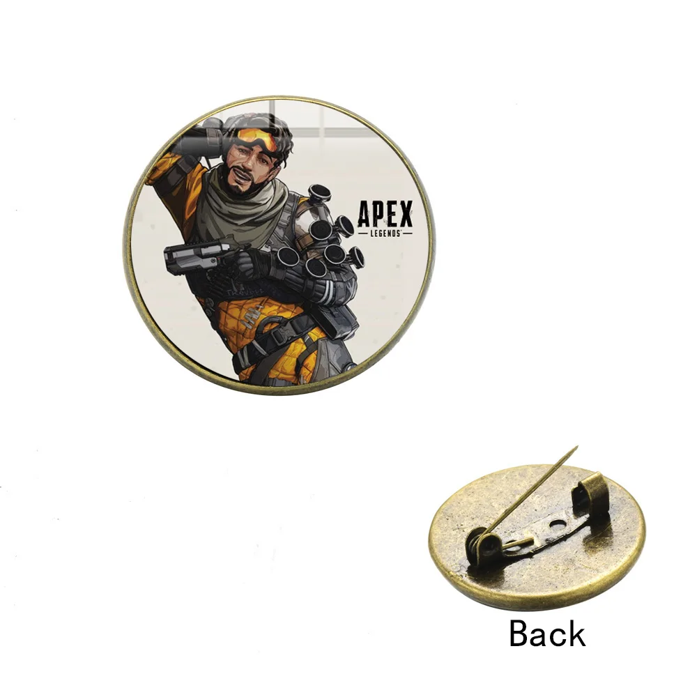Новые поступления на русском языке брошь Apex Legends стеклянный кабошон с рисунком в