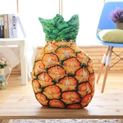 Pineapple Реалистичные фрукты, плюшевая игрушка, фруктовая Подушка, клубника, ананас, дуриан Хами, дыня, баклажан, морковка, декоративная игрушка, подушка - Цвет: Pineapple