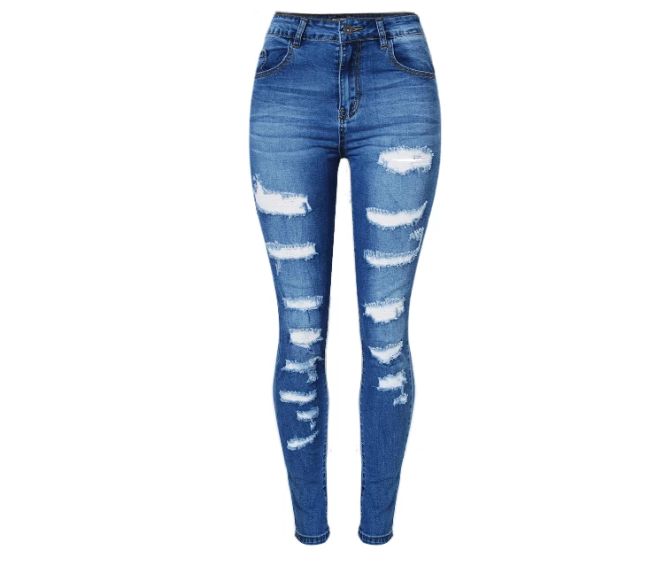 

New Europe and the United States explosion slim stretch denim jeans worn more than aliexpress sellers