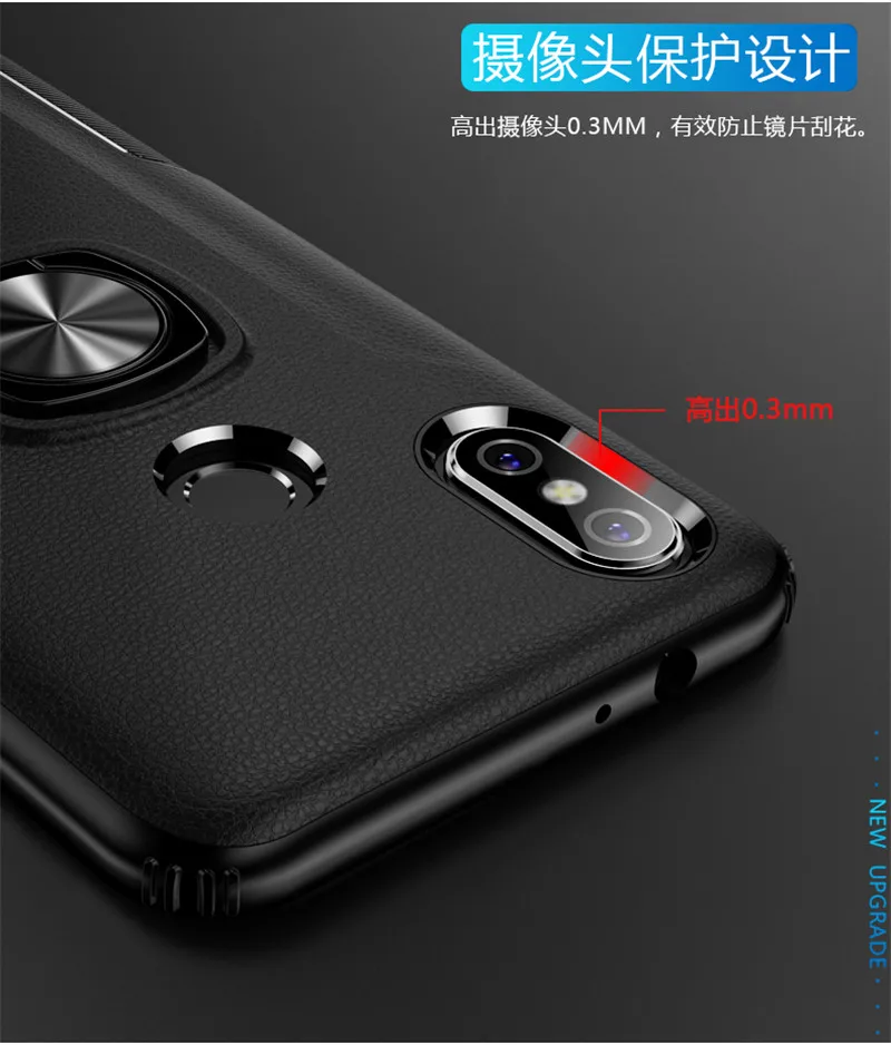 Мягкий силиконовый кожаный чехол для Xiaomi mi A2 Lite A3 CC9E для Red mi Note 5 6 7 8 Pro, автомобильный держатель, магнитная матовая жесткая задняя крышка из поликарбоната