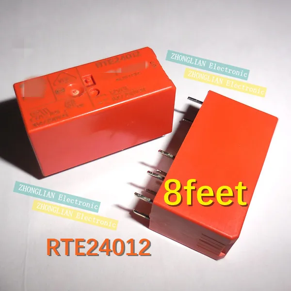 

10pcs New Original Power Relay RTE24012 DC12V 8 feet 8A two open two closed