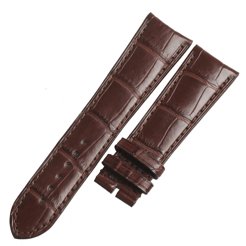 WENTULA watchanbands для Girard-Perregaux BORSA ITALIANA 49805 кожа аллигатора/крокодиловая кожа 22 мм Мужские часы - Цвет ремешка: Коричневый