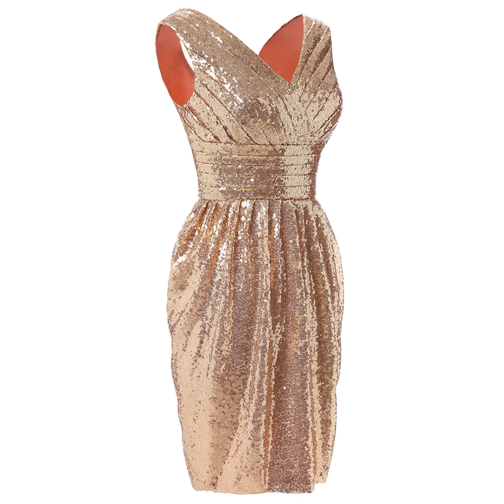 Новое поступление Короткие вечерние платья 2021 Элегантные модные с блестками|evening