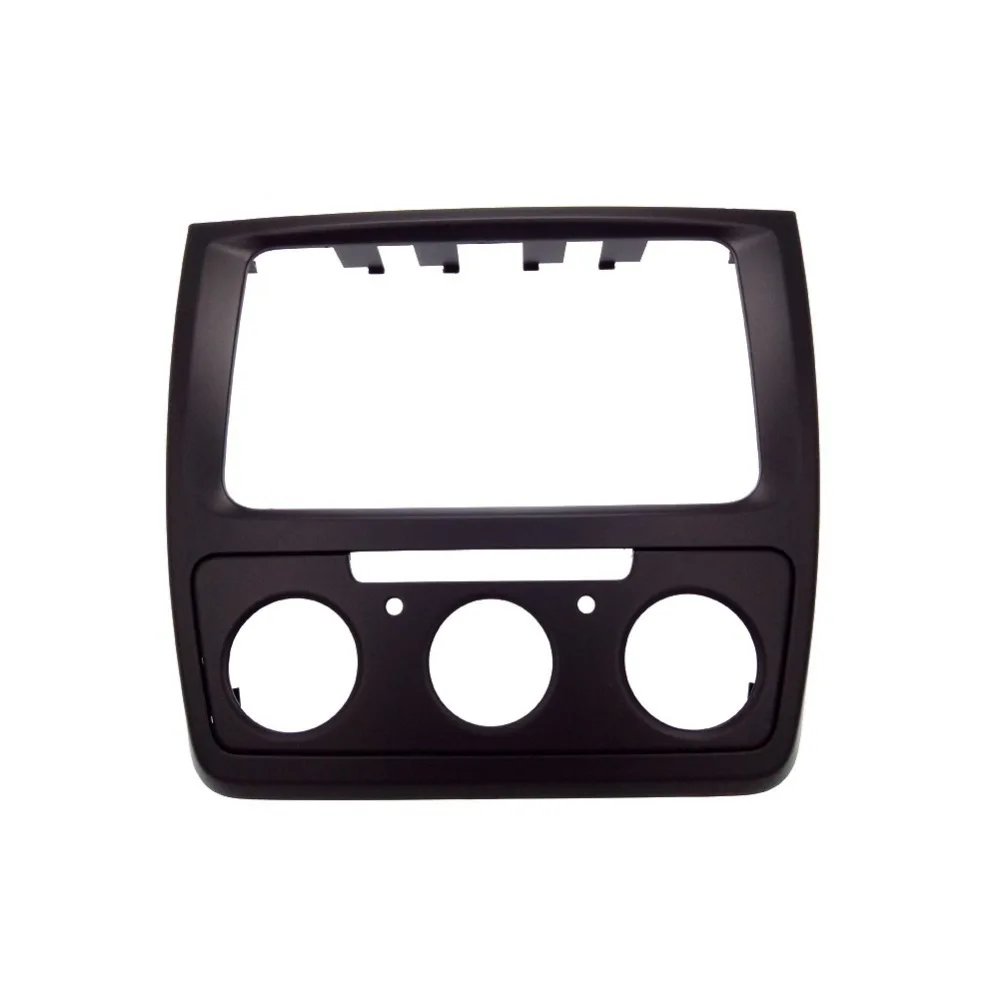 ITYAGUY 2din Black Car refitting DVD frame,DVD panel,Dash Kit,Fascia,Radio Frame,Audio frame fit for for Skoda yeti (Manual AC)