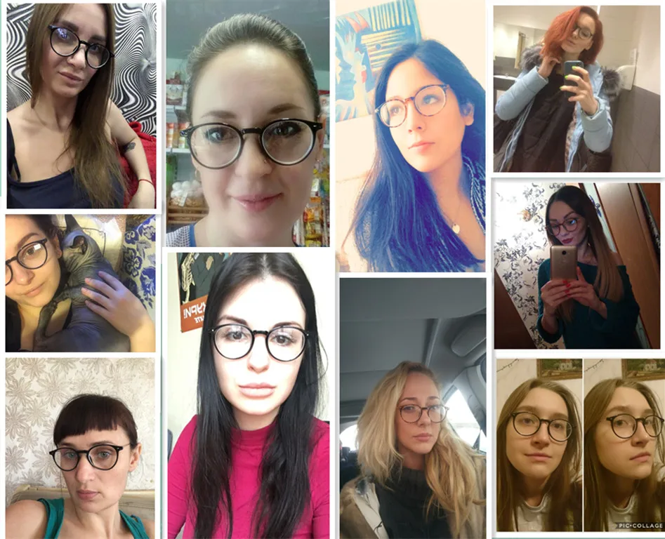 Готовые Очки для близорукости женские Овальные стальные проволочные ножки рамка