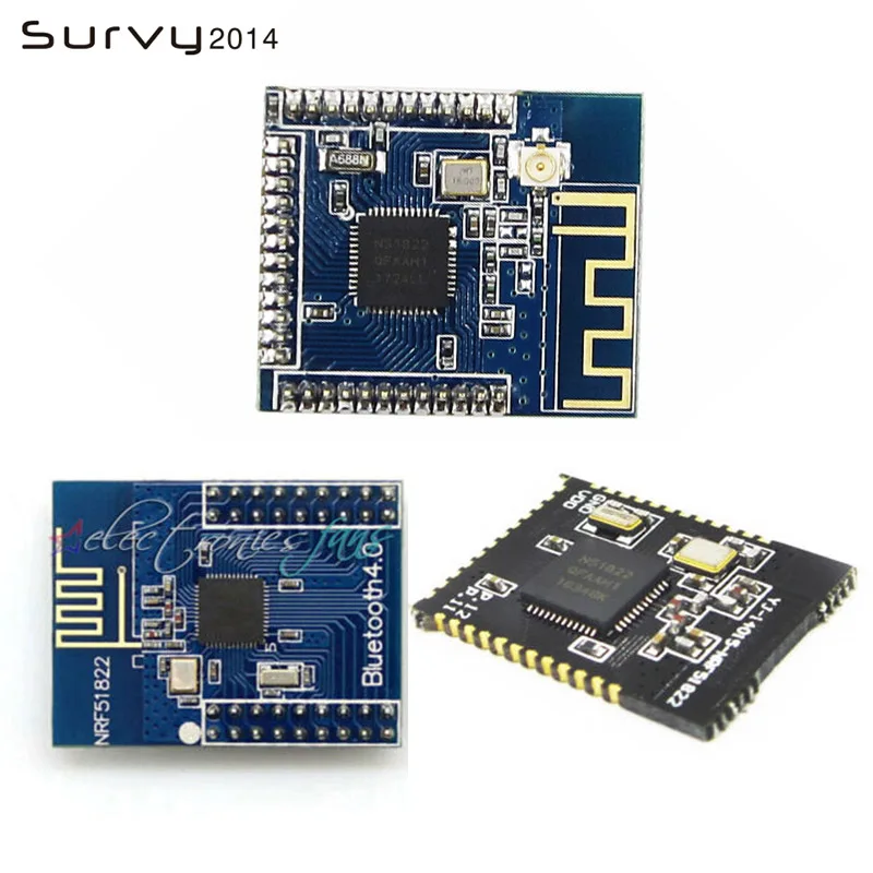 CORE51822 Bluetooth 4 0 2 GHz беспроводной модуль NRF51822 синий платы расширения|Интегральные