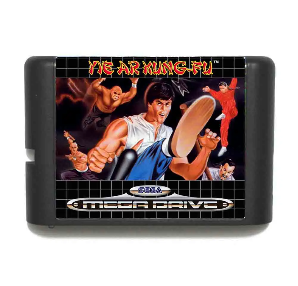 Позволило выявить значен Ar кунг фу 16 бит MD карточная игра с коробку для Sega игры Mega
