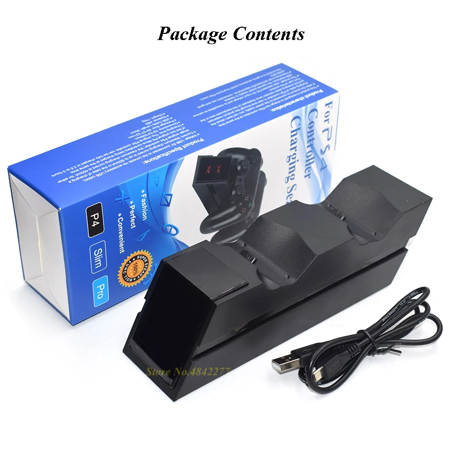 Беспроводное зарядное устройство для контроллера PS4 Pro Slim джойстик зарядная док
