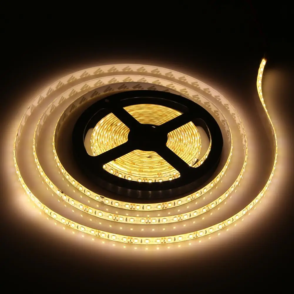 5 м 600 светодиодный s 2835 SMD Светодиодные ленты Водонепроницаемый IP65 DC 12V Высокая Яркость светодиодный ленты 120 светодиодный s/M супер яркий, чем 3528 Светодиодный лента